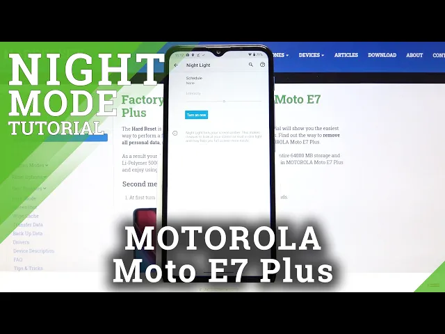 Video thumbnail for How to Activate Night Mode in Motorola Moto E7 Plus – Switch On/Off Night Mode