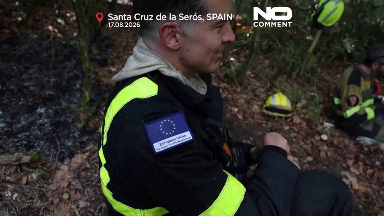 Video thumbnail for Spain and France battle wildfires as 17,000 hectares burn in Aragon