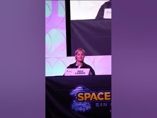 Video thumbnail for Brie Larson Talks The Bear Season 3! Live at SpaceCon San Antonio 2025