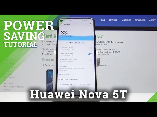 Video thumbnail for How to Activate Power Saver in HUAWEI Nova 5T