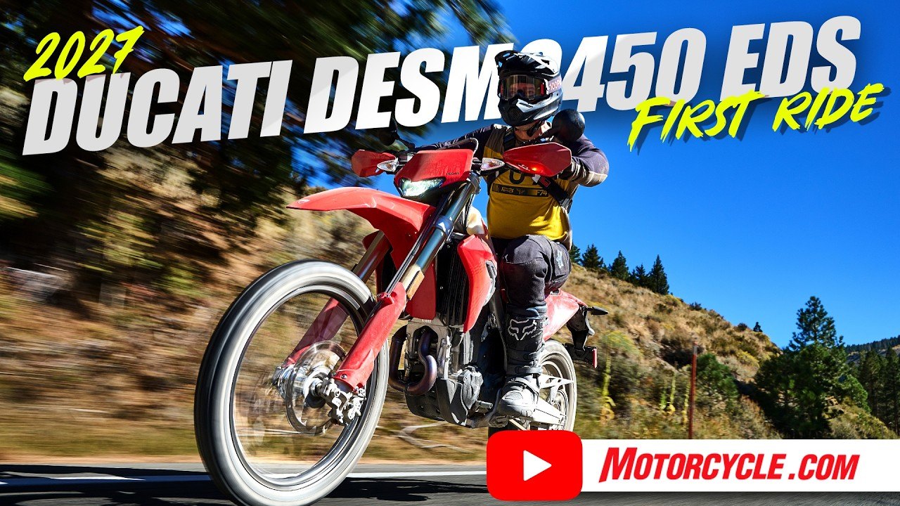 Video thumbnail for 2027 Ducati Desmo450 EDS Review — First Ride