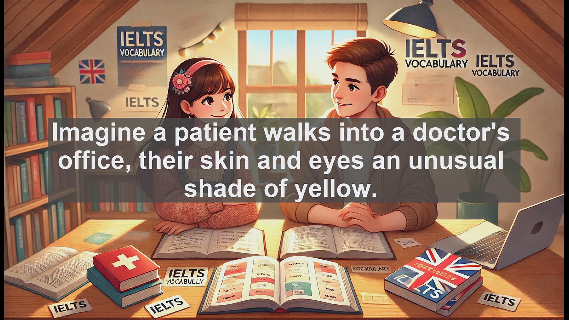 'Video thumbnail for 5000 Must Know IELTS 8.0 Vocabulary - Jaundice: Key IELTS Vocabulary for Medical Contexts'