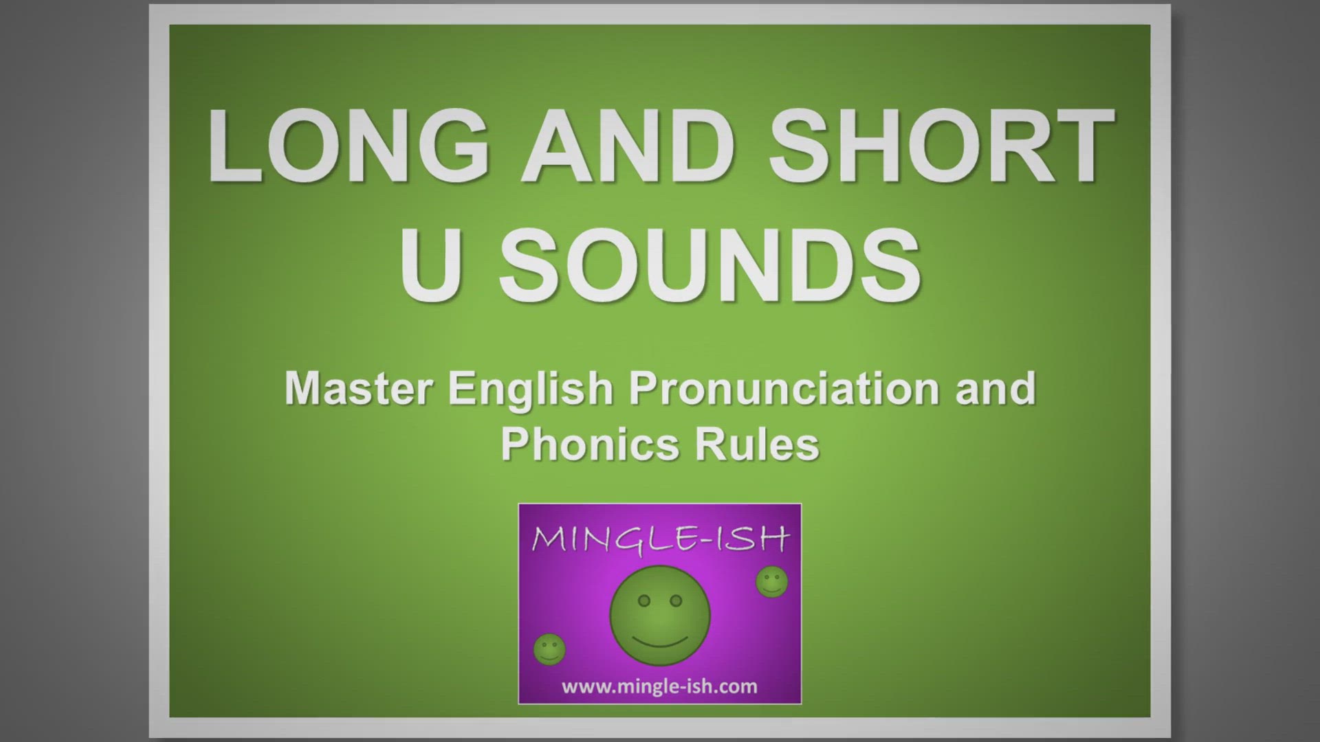 'Video thumbnail for Long And Short U Sounds: Master English Pronunciation & Phonics Rules'