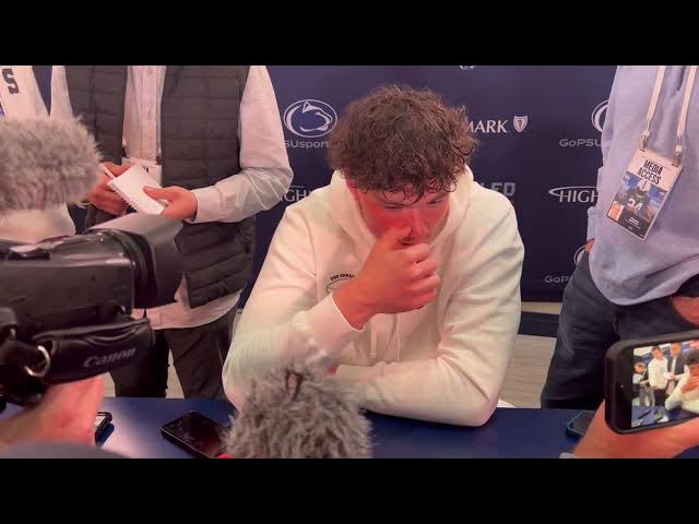 Video thumbnail for Penn State football: QB Drew Allar discusses dominate offensive performance in White Out
