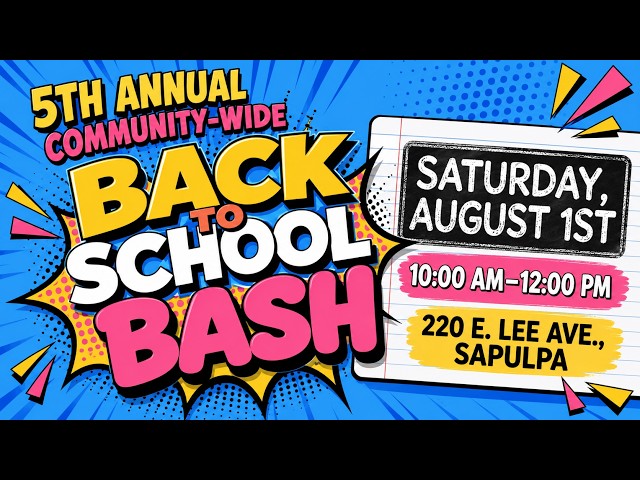 Video thumbnail for School supply lists got you sweating? Check out this weekend's Back to School Bash!