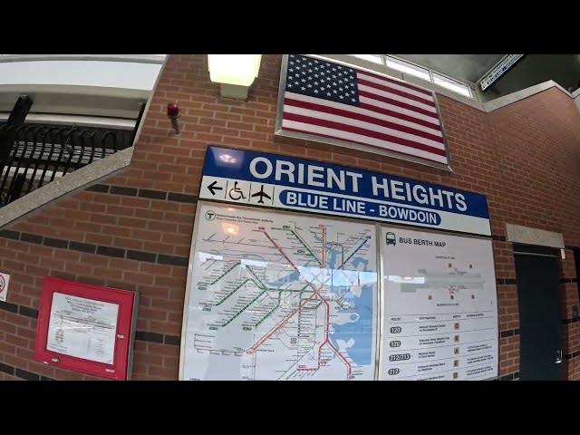'Video thumbnail for East Boston Blue Line T MBTA - Orient Heights Station🔵'