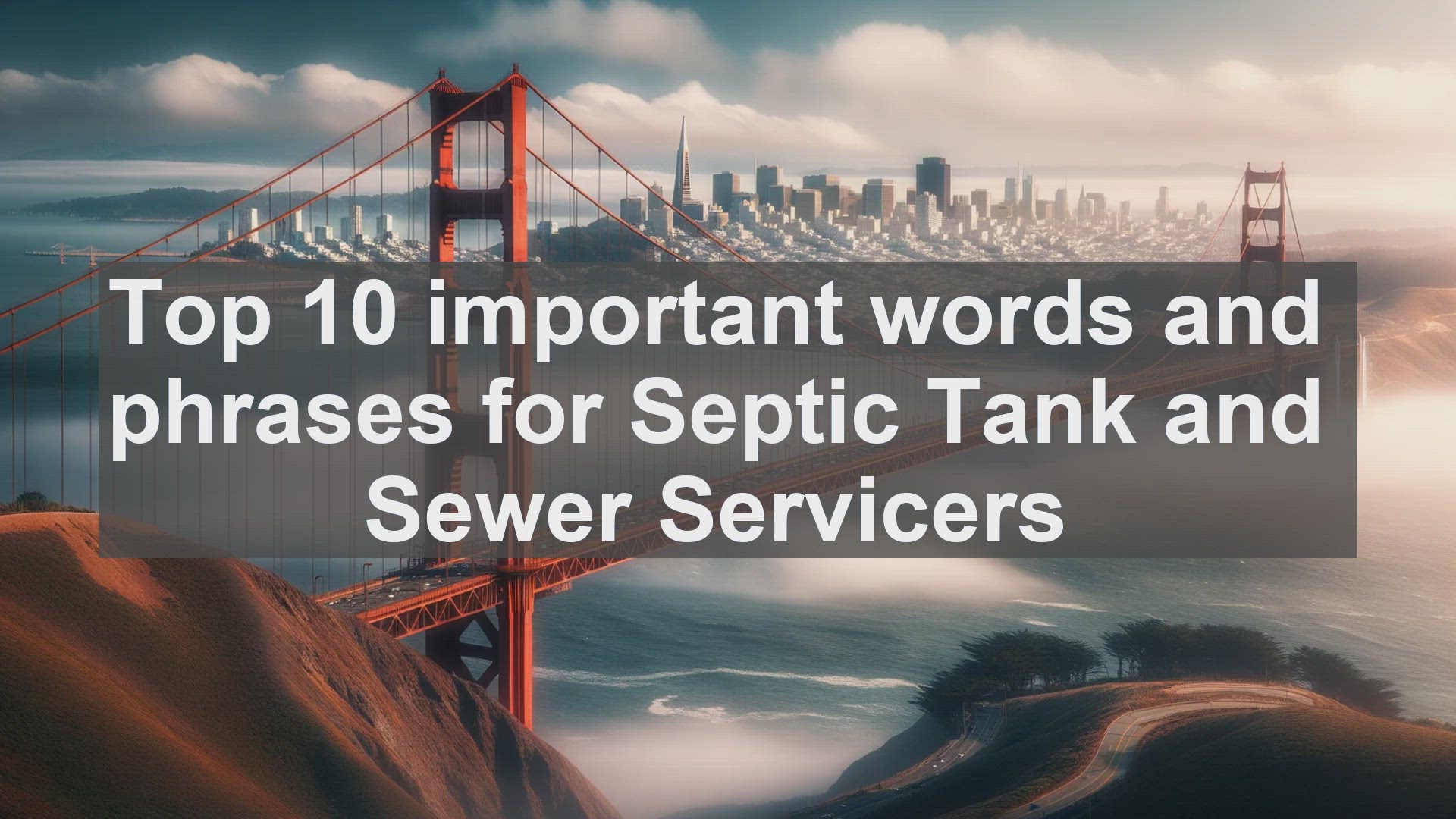 'Video thumbnail for Top 10 important words and phrases for Septic Tank and Sewer Servicers'