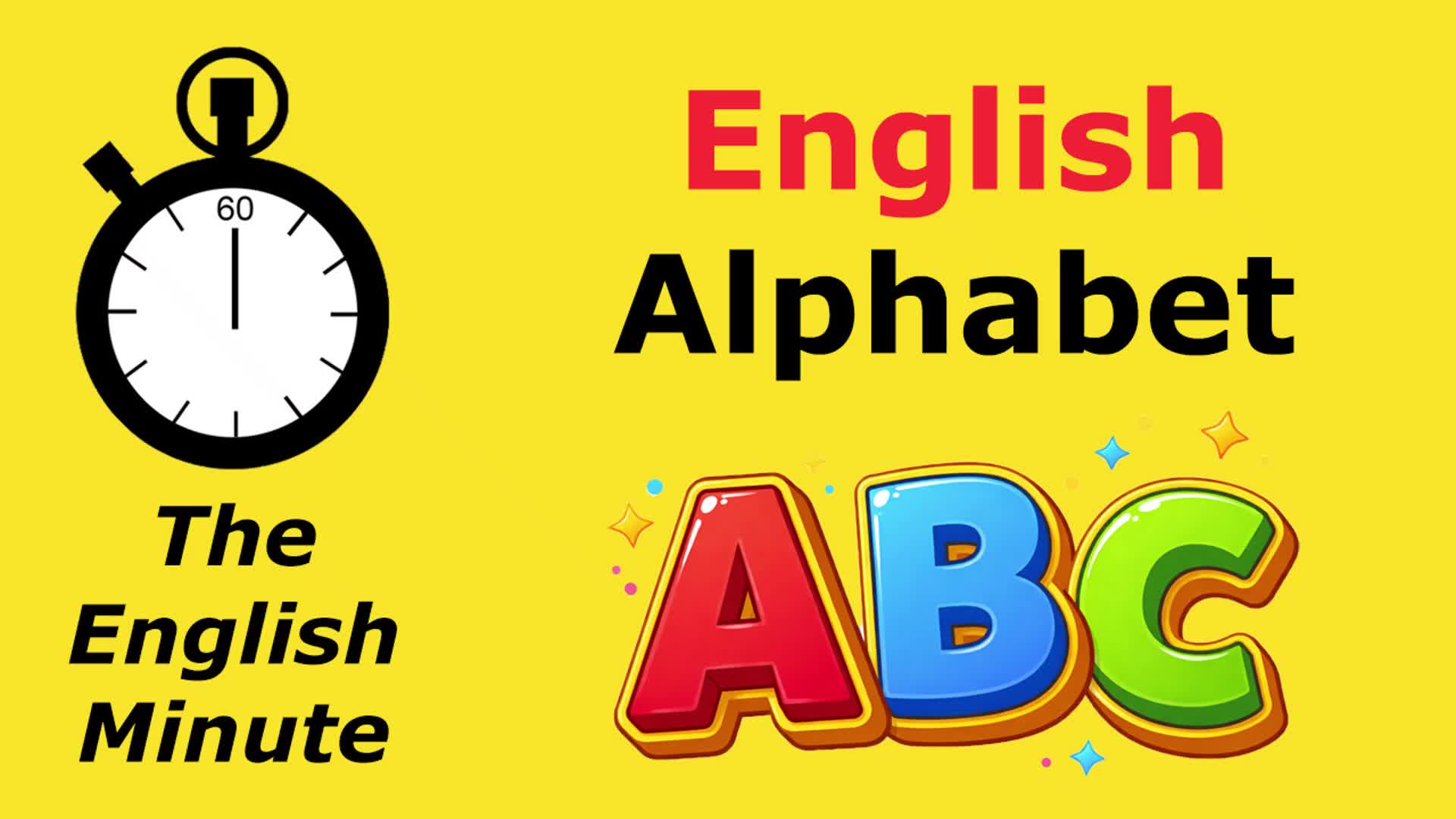 Video thumbnail for English Alphabet