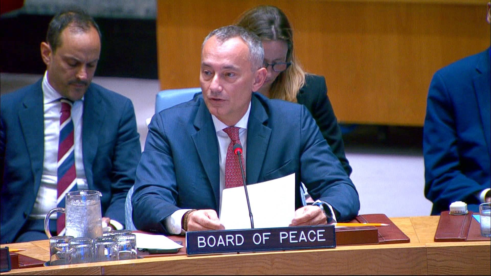 Video thumbnail for UN divided over Gaza plan as Israel insists Hamas must disarm first