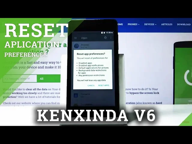 Video thumbnail for How to Reset Apps in KENXINDA V6 – Reset App Settings
