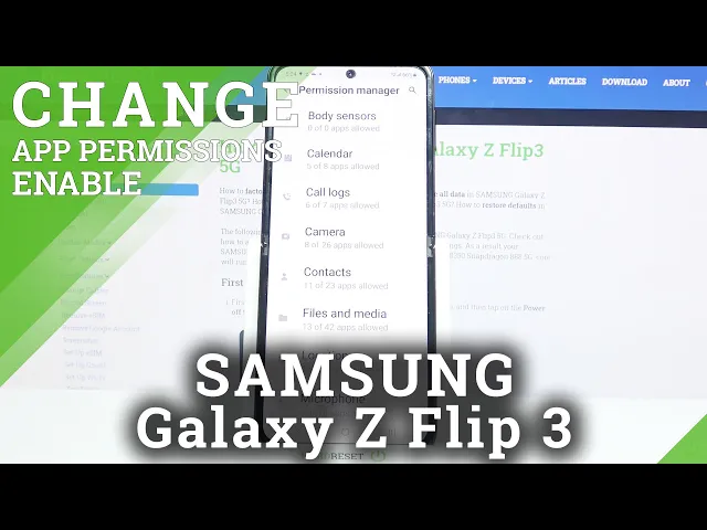 Video thumbnail for How to Change Apps Permissions on SAMSUNG Galaxy Z Flip 3 – Adjust App Settings