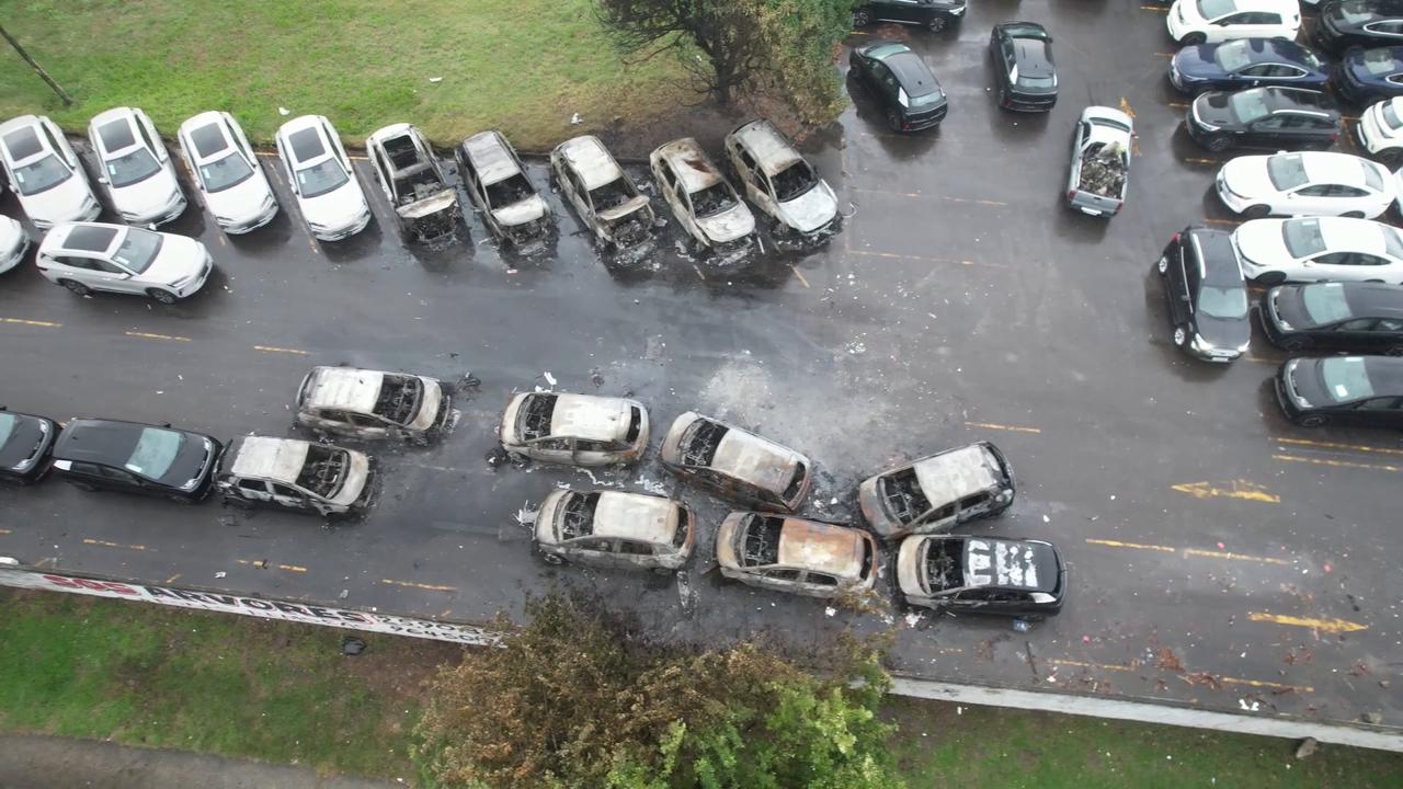 Video thumbnail for Brazil: DRONE - Police recover helicopter wreckage after Rio de Janeiro crash.