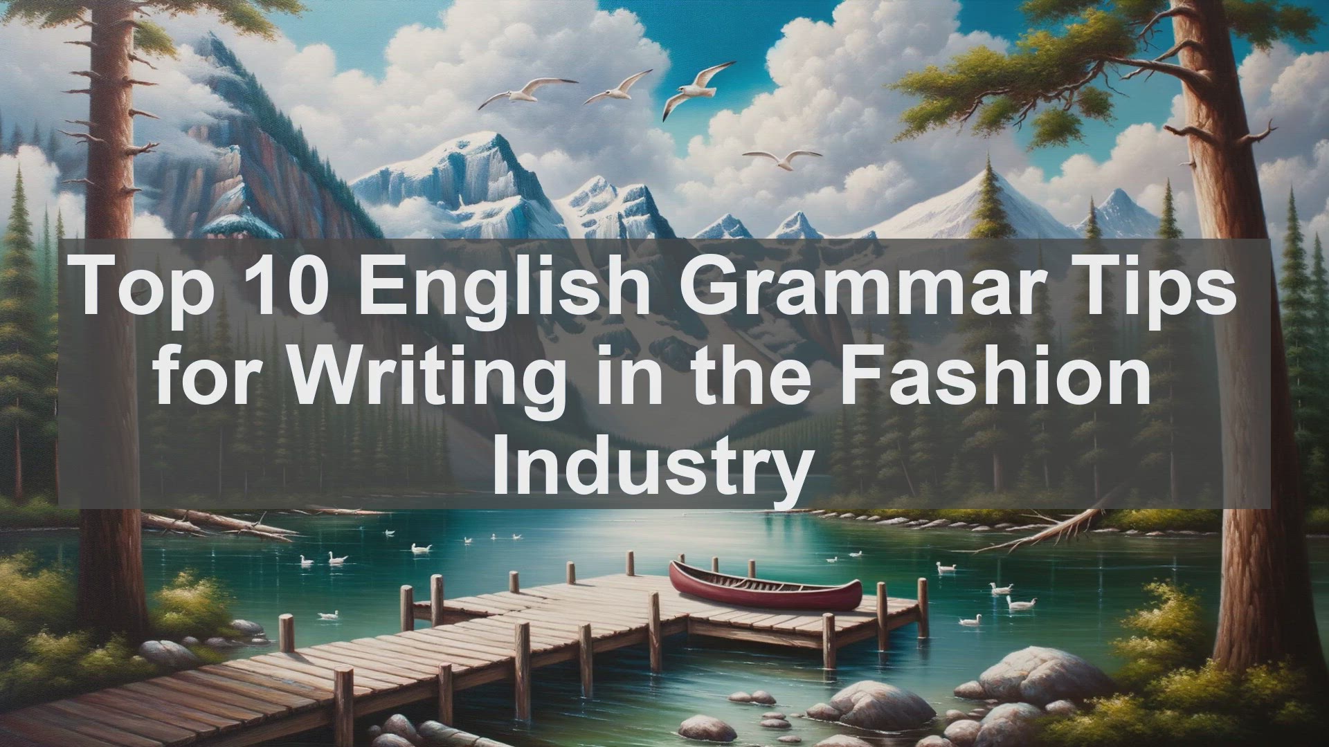 'Video thumbnail for Top 10 English Grammar Tips for Writing in the Fashion Industry'