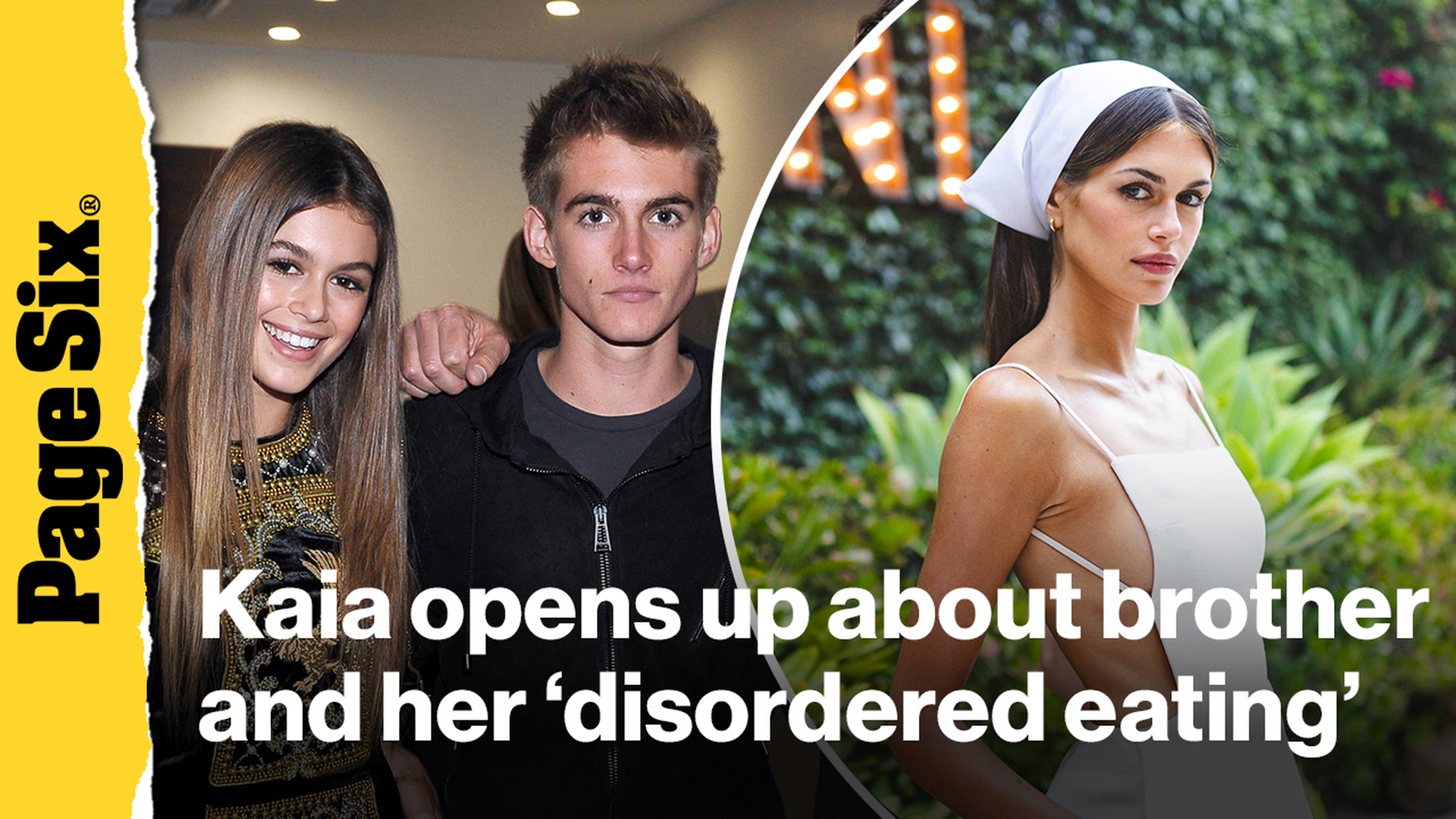 Video thumbnail for Kaia Gerber opens up about brother Presley's addiction and her 'disordered eating' struggles