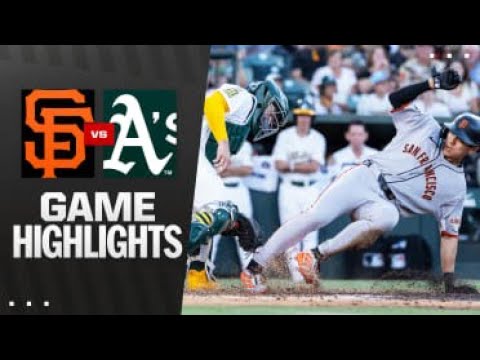 Video thumbnail for San Francisco Giants at Athletics Full-Game Highlights! | 07/05/2025