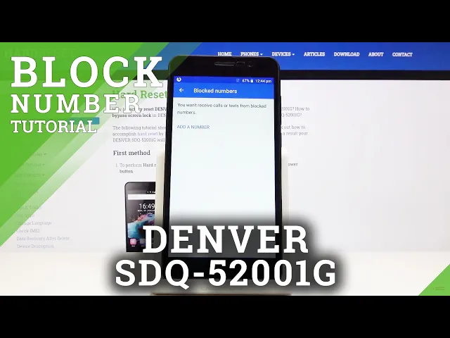 Video thumbnail for DENVER SDQ-52001G and Blacklist Creating - Block Number