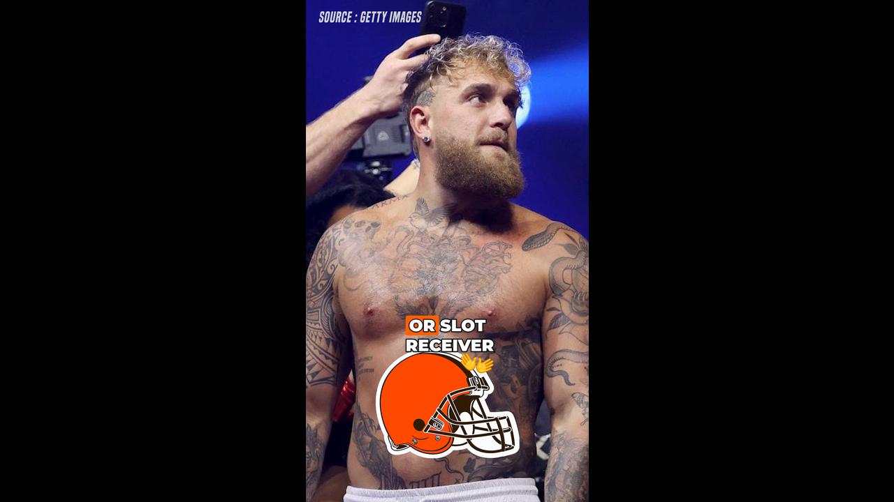 Video thumbnail for Jake Paul Wants NFL Career After Boxing? Brock Lesnar Comparison Sparks Buzz