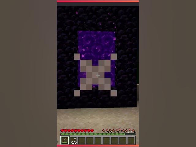 Video thumbnail for SECRET Minecraft Command - SHOOTING ARROWS THROUGH PORTALS? | #shorts