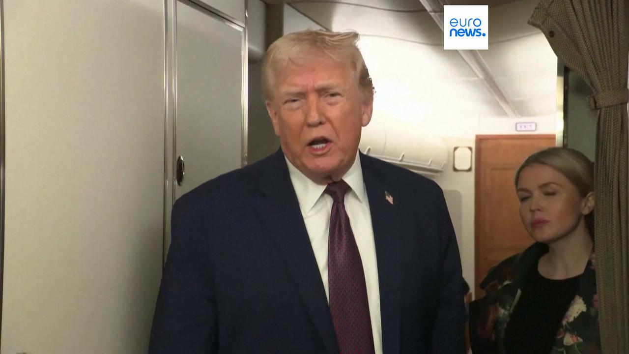 Video thumbnail for Tehran 'fully prepared for war' as Trump warns of military action over protests