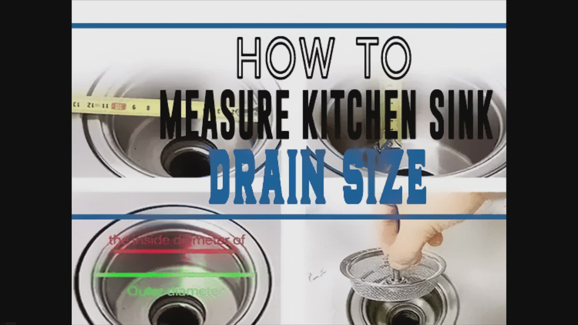Video thumbnail for How to Measure Kitchen Sink Drain Size