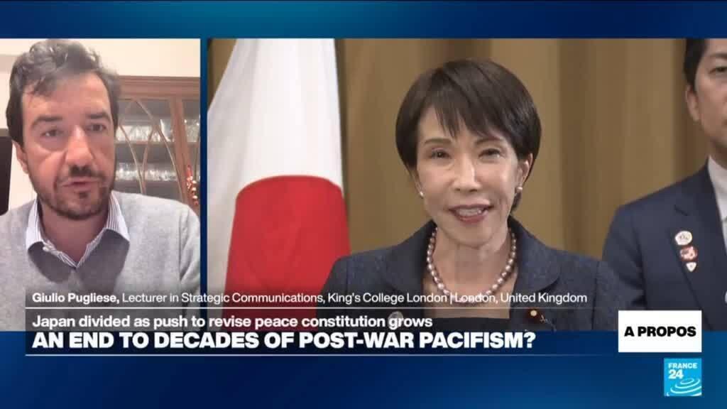 Video thumbnail for Japanese PM Takaichi in push to revise pacifist constitution as regional tensions rise