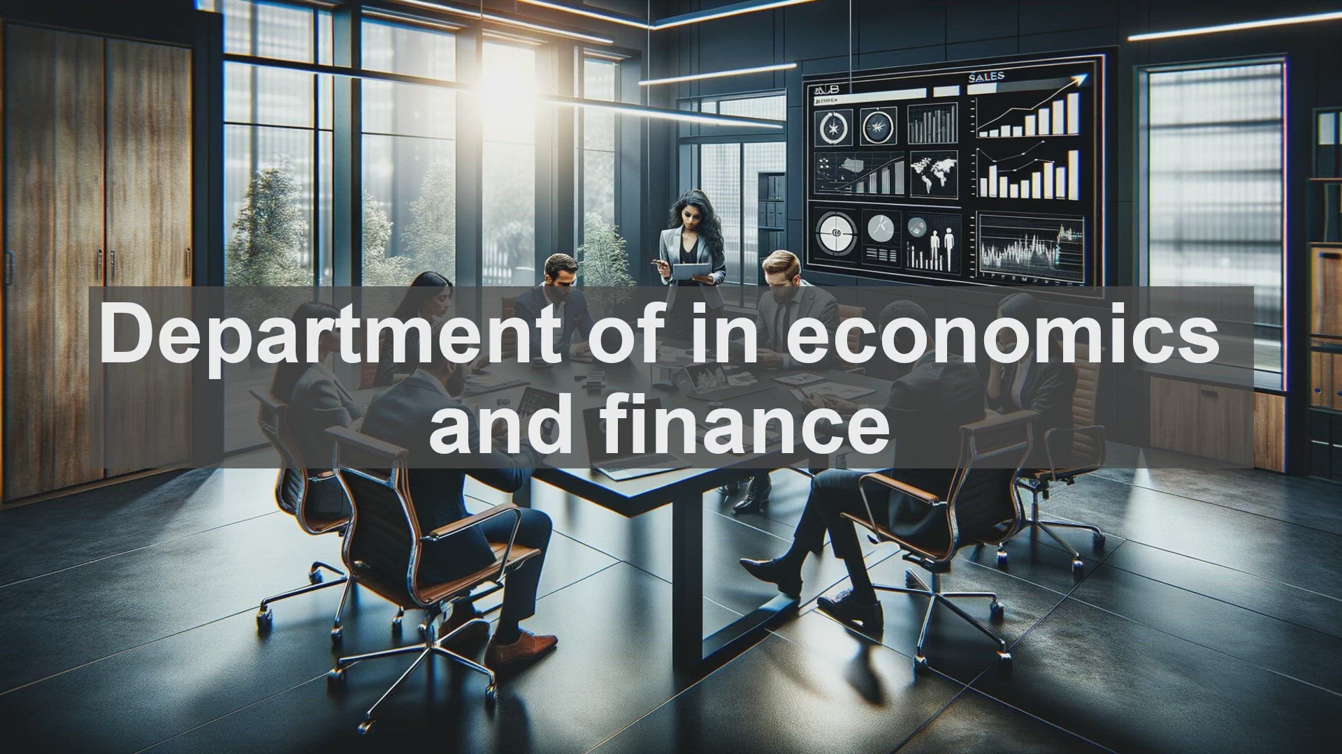 'Video thumbnail for Department of in economics and finance'