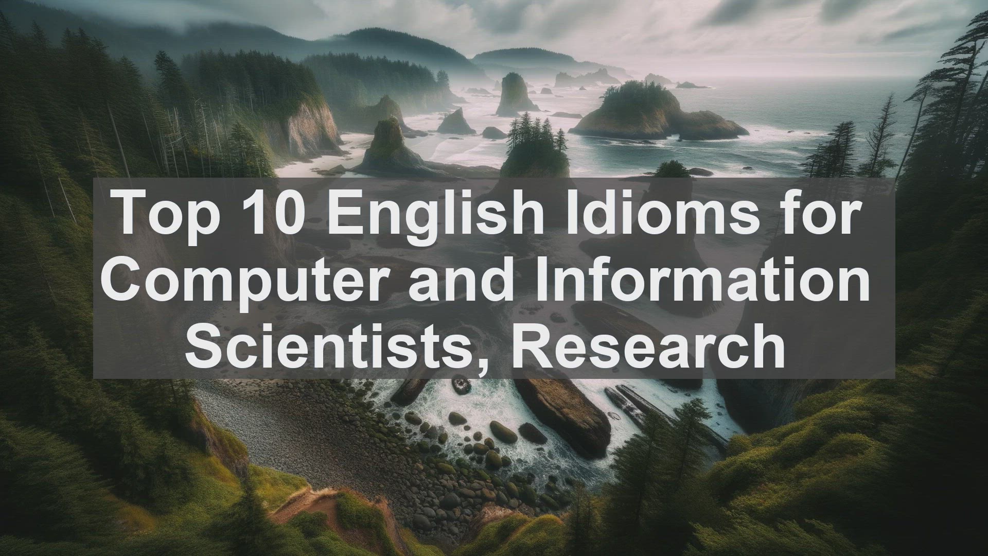 'Video thumbnail for Top 10 English Idioms for Computer and Information Scientists Research'