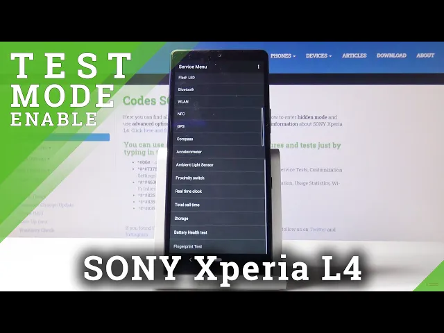 Video thumbnail for How to Enter Test Mode in SONY Xperia L4 – Check Your Device
