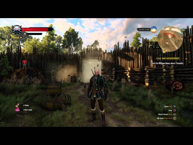 Video thumbnail for The Witcher 3: Wild Hunt - White Orchard: Aard + Igni Epic Barrel Explosion for Nothing Gameplay PS4