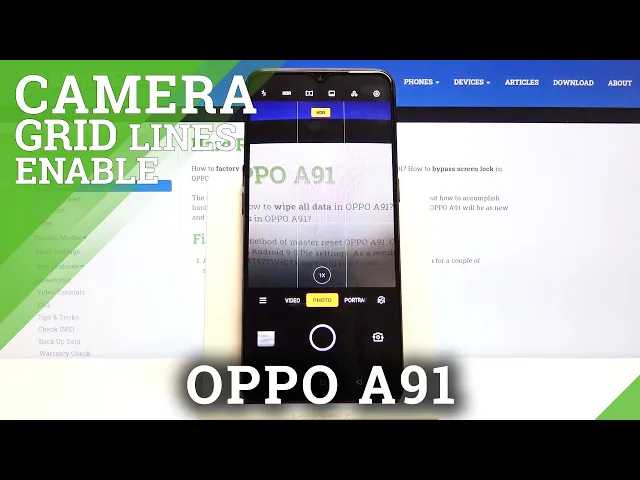 Video thumbnail for How to Turn On Camera Grid Lines in OPPO A91 – Orientation Lines