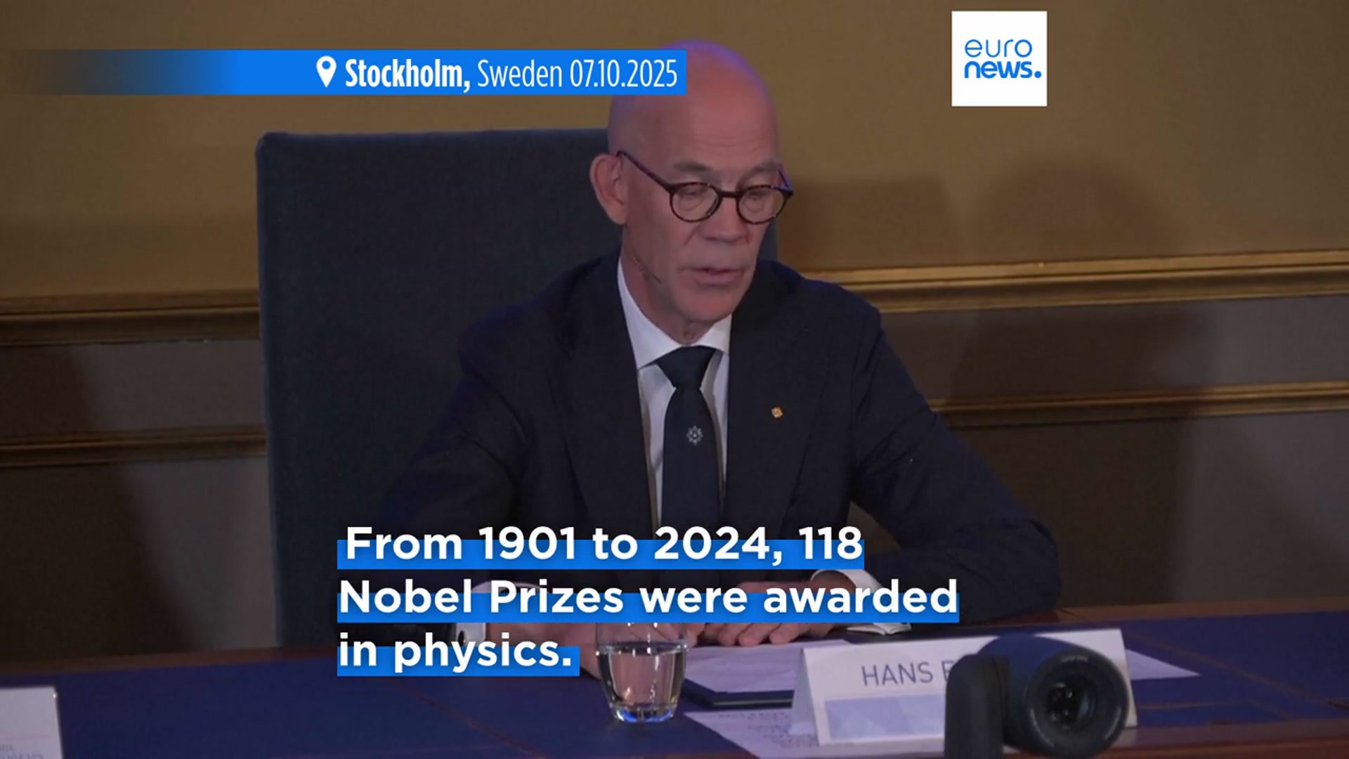 'Video thumbnail for Three US-based scientists win Nobel Prize in physics for work on quantum mechanics'