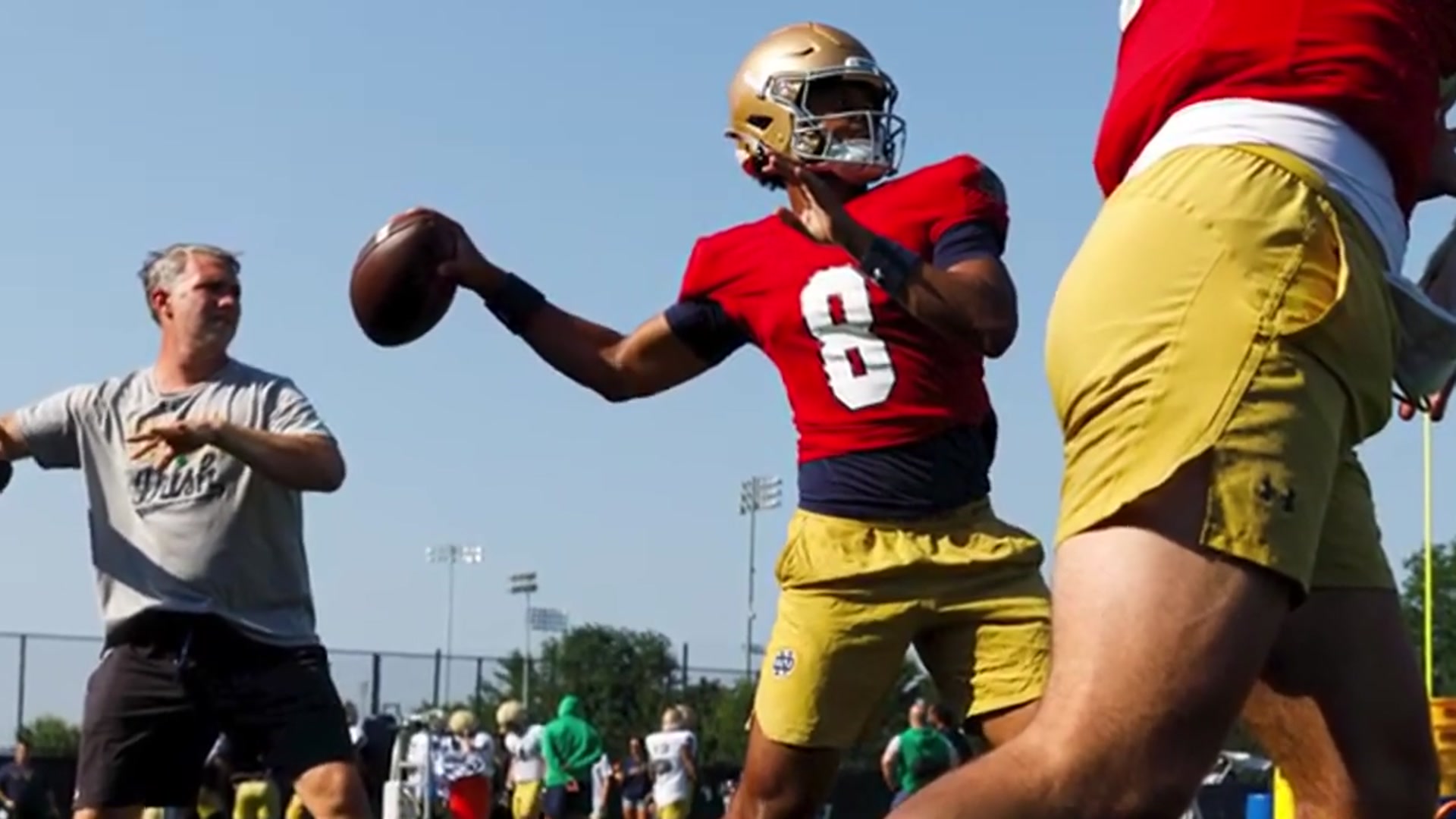 'Video thumbnail for notre dame fighting irish - a to z sports : jason onye - breakout potential for notre dame football 2025'