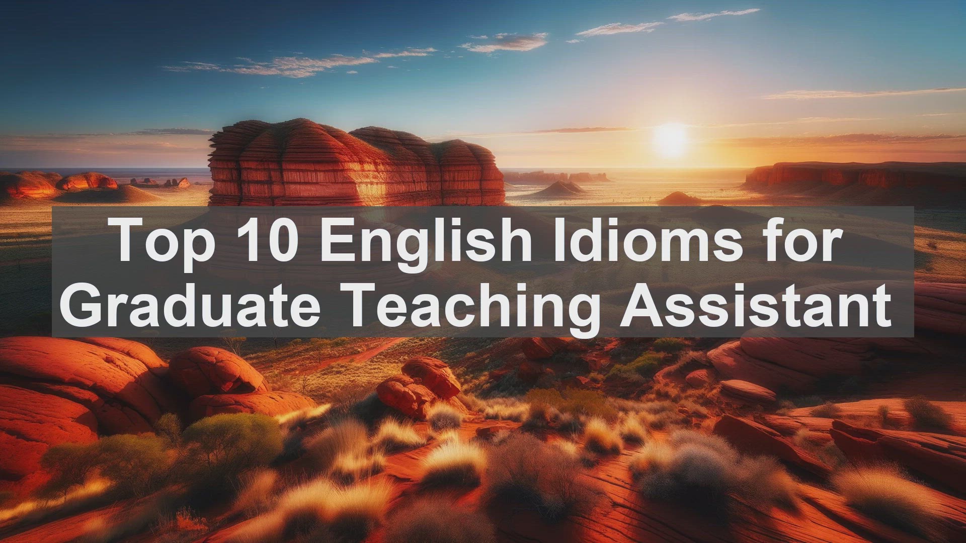 'Video thumbnail for Top 10 English Idioms for Graduate Teaching Assistant'