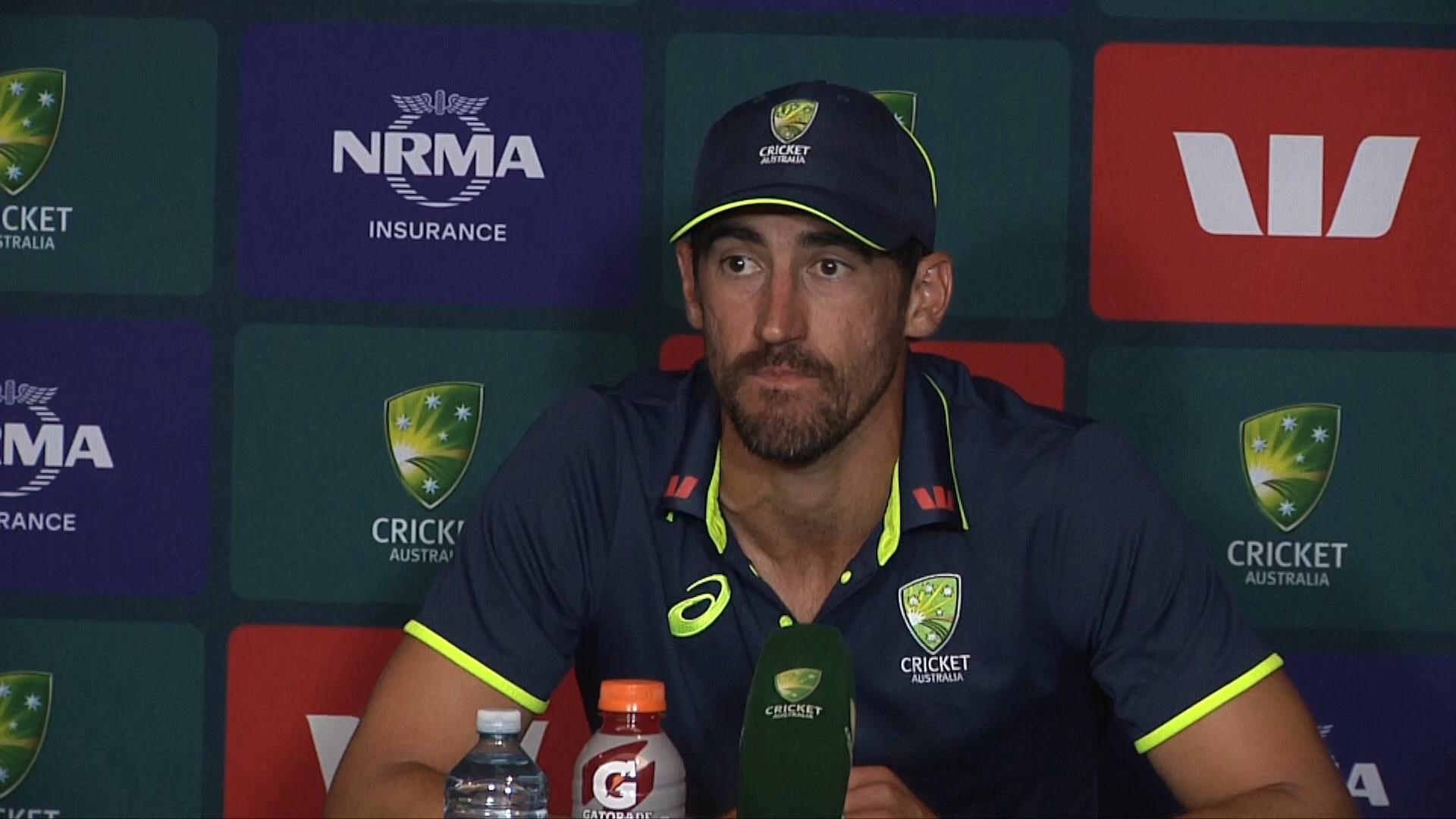 Video thumbnail for Starc not fussed by England's 325 in Brisbane