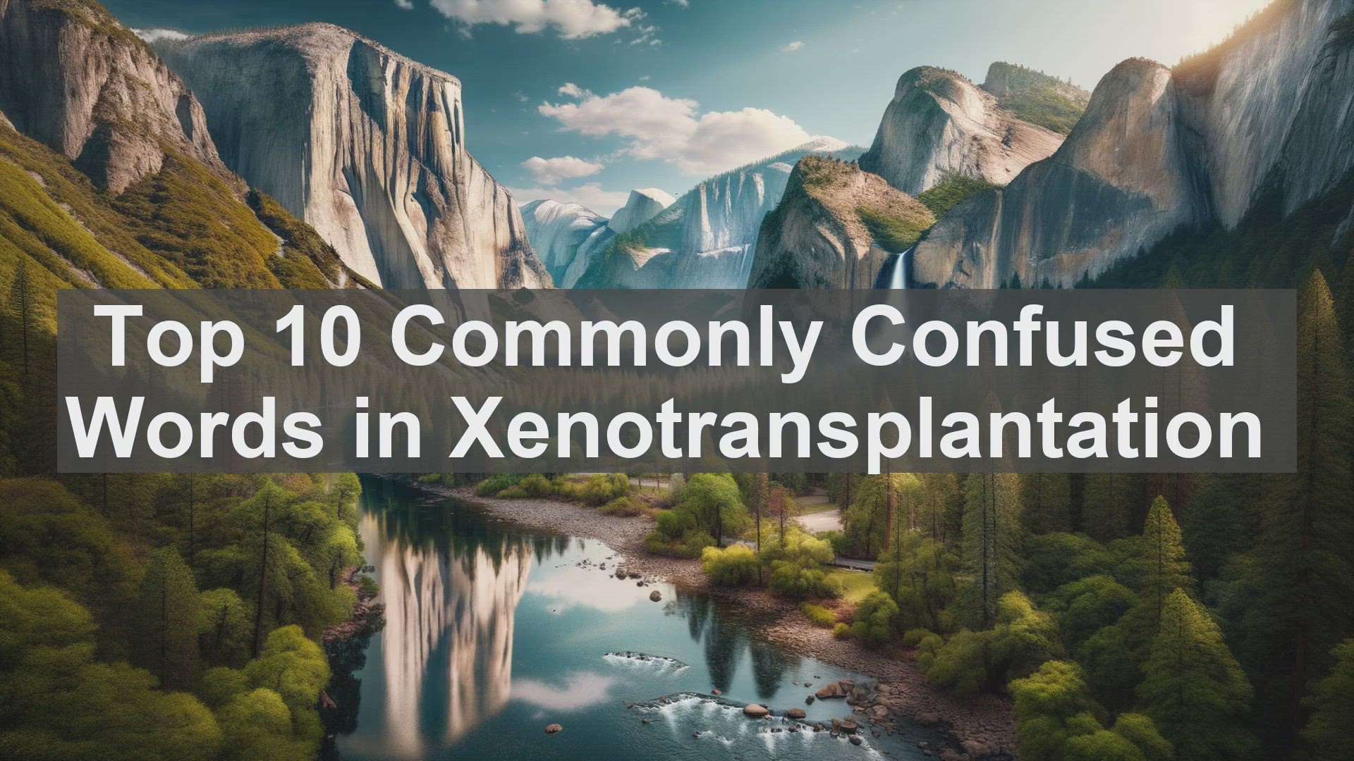 'Video thumbnail for Top 10 Commonly Confused Words in Xenotransplantation'