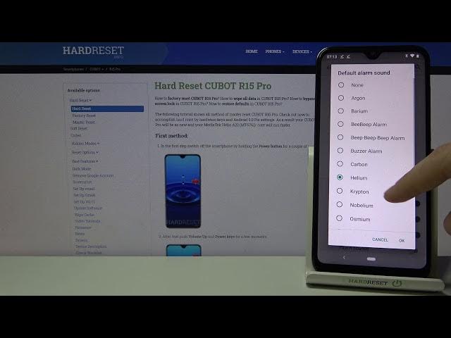Video thumbnail for Alarm Tones in CUBOT R15 Pro – Default Alarm Sounds