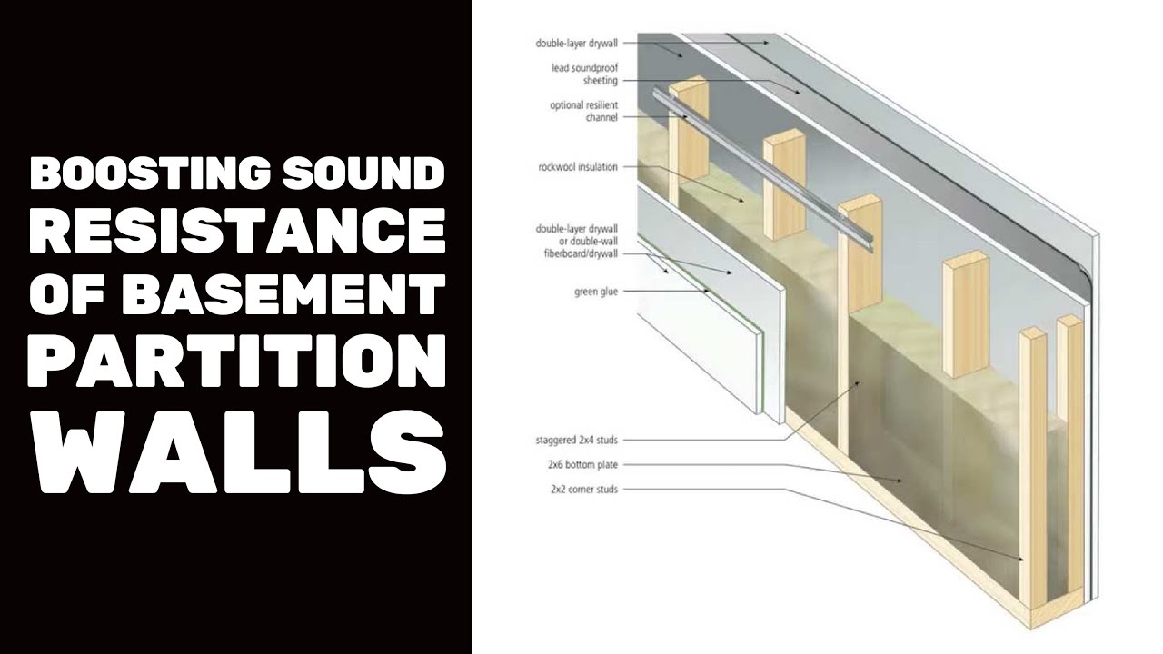 Video thumbnail for BASEMENT FINISHING COURSE VIDEO: Boosting Sound Resistance of Basement Partition Walls