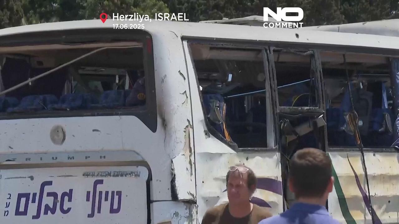 Video thumbnail for Watch: Crater found in central Israel following overnight Iranian attack