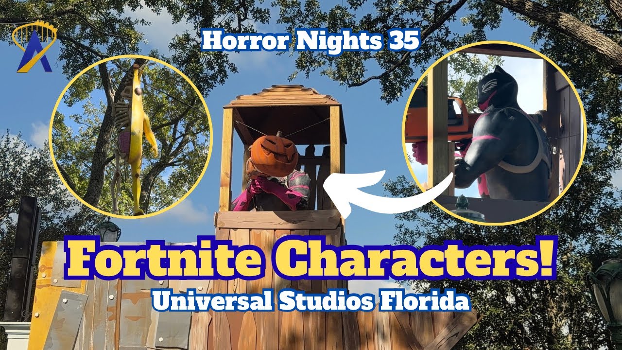 Video thumbnail for Fortnite Characters Arrive For Horror Nights! Meowscles & Peely from Fortnitemares!