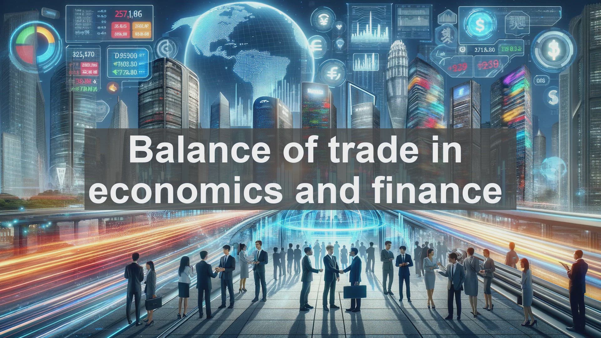 'Video thumbnail for Balance of trade in economics and finance'