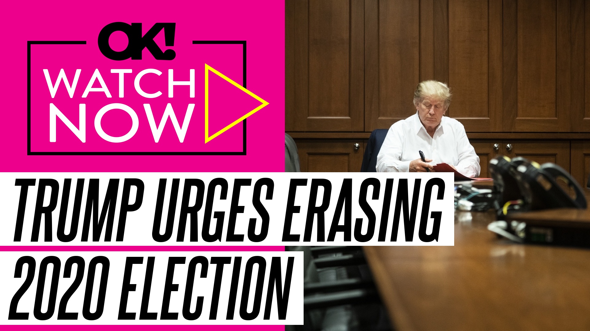 Video thumbnail for Donald Trump Says 2020 Election Should 'Be Wiped From the Books' in Bizarre Statement