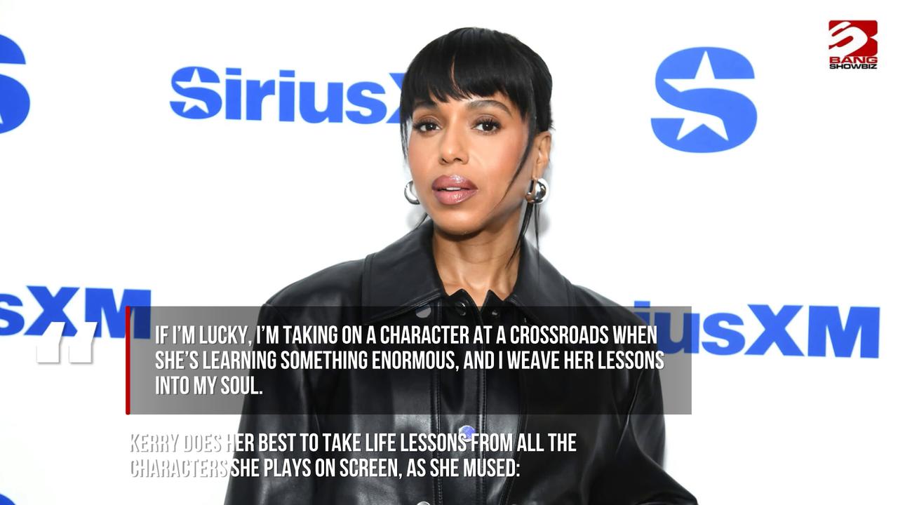 Video thumbnail for Kerry Washington credits Olivia Pope for making her a 'leader in life'.