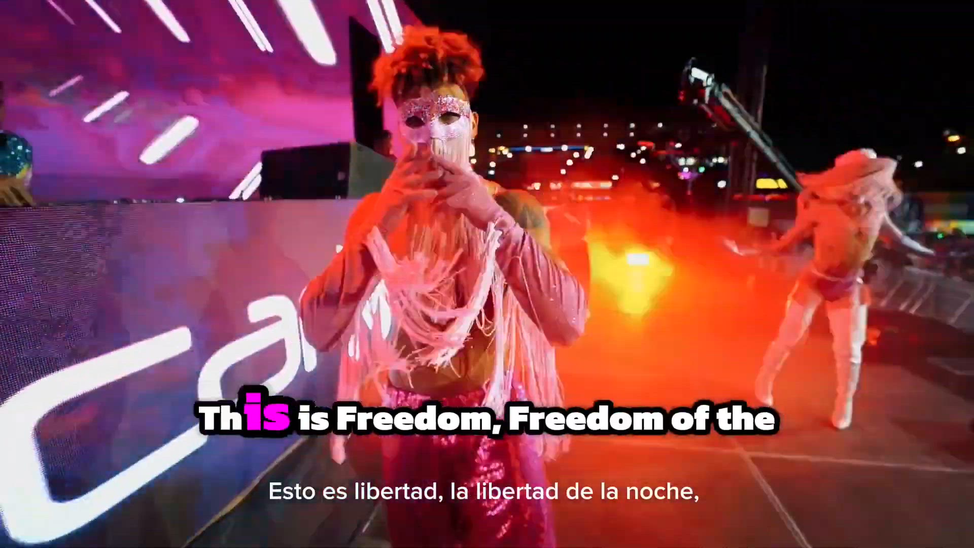 'Video thumbnail for Maspalomas Gaypride anthem Freedom of the Night Lyric - Promo Video.'