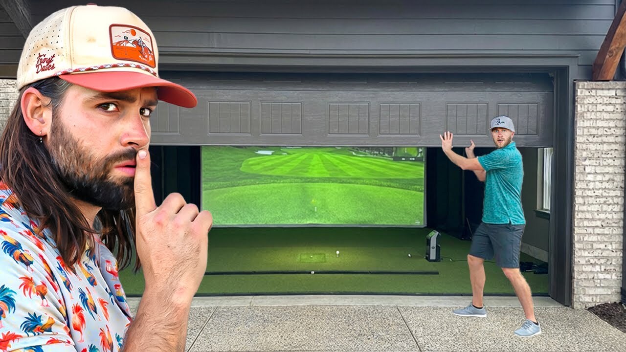 Video thumbnail for Surprising our Friends with a SECRET Golf Simulator