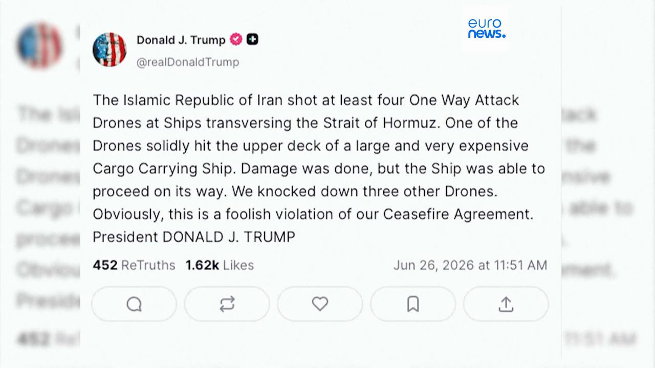 Video thumbnail for US launches strikes against Iran following drone attack on cargo ship