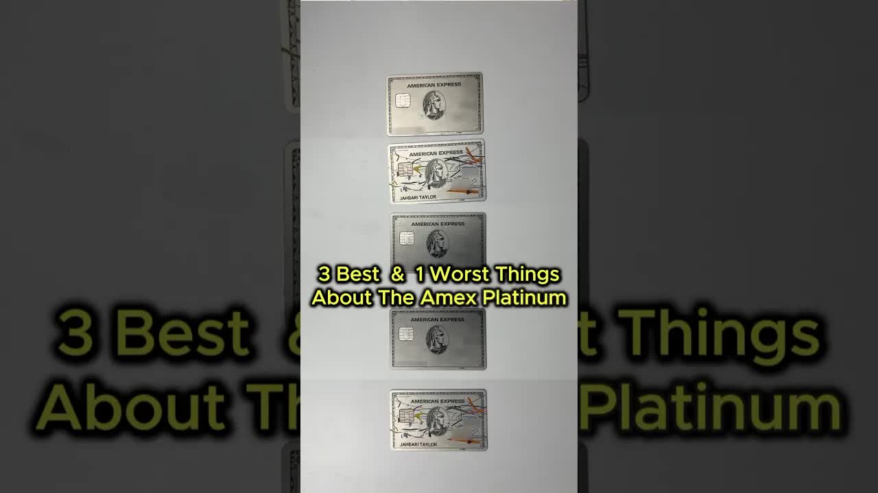 Video thumbnail for American Express Platinum Card Review: 3 Things I Love & 1 Thing I Hate