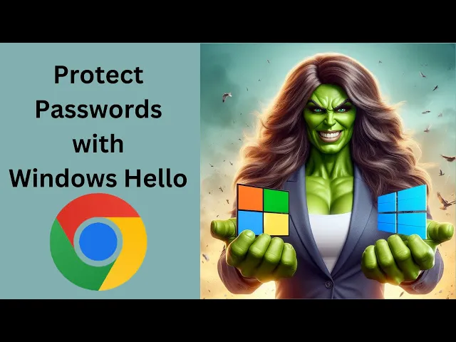 'Video thumbnail for How to Protect Google Chrome Passwords with Windows Hello on Windows 11 or 10'