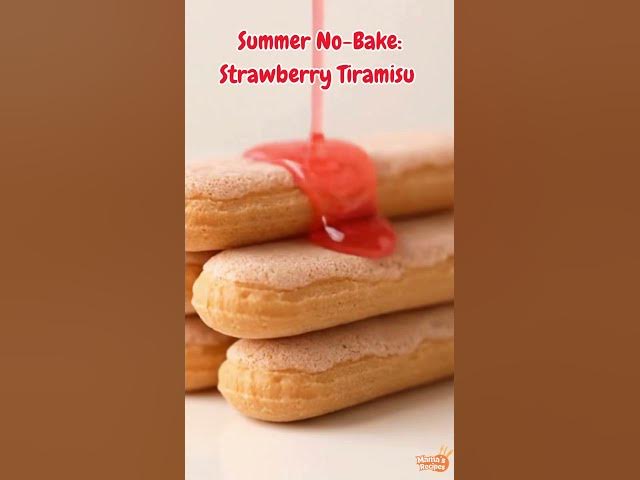 Video thumbnail for Strawberry Tiramisu Recipe | No-Bake Summer Dessert with Fresh Berries