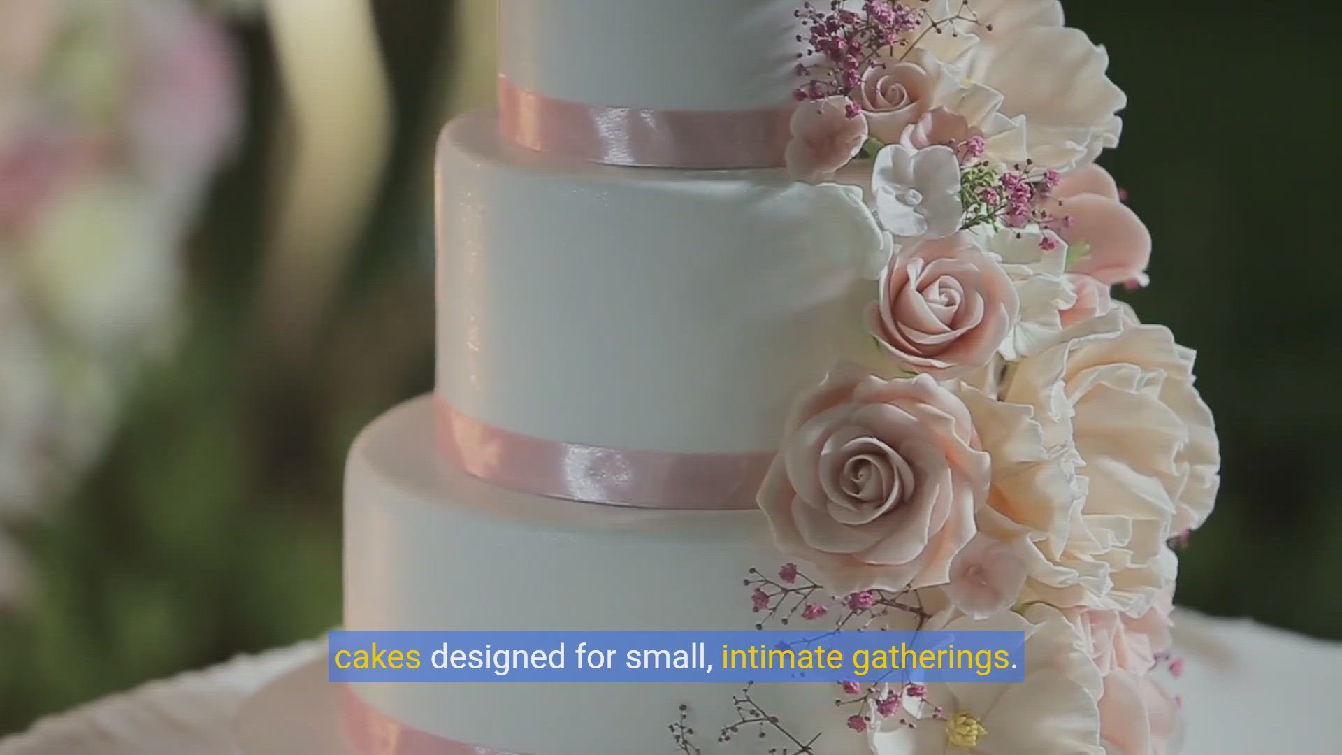 'Video thumbnail for The Intimate Wedding Cake: Sweet Treats for Small Gatherings'