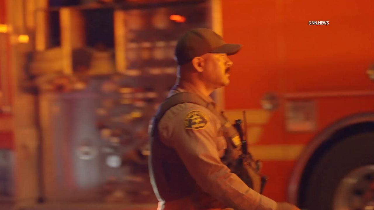 Video thumbnail for US, Los Angeles: Santa Clarita Person Rushed to Hospital After Being Extricated Following Hard Crash.